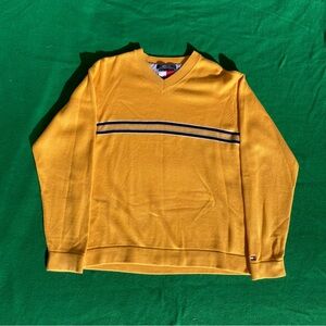 Vintage Tommy Hilfiger y2k yellow sweater